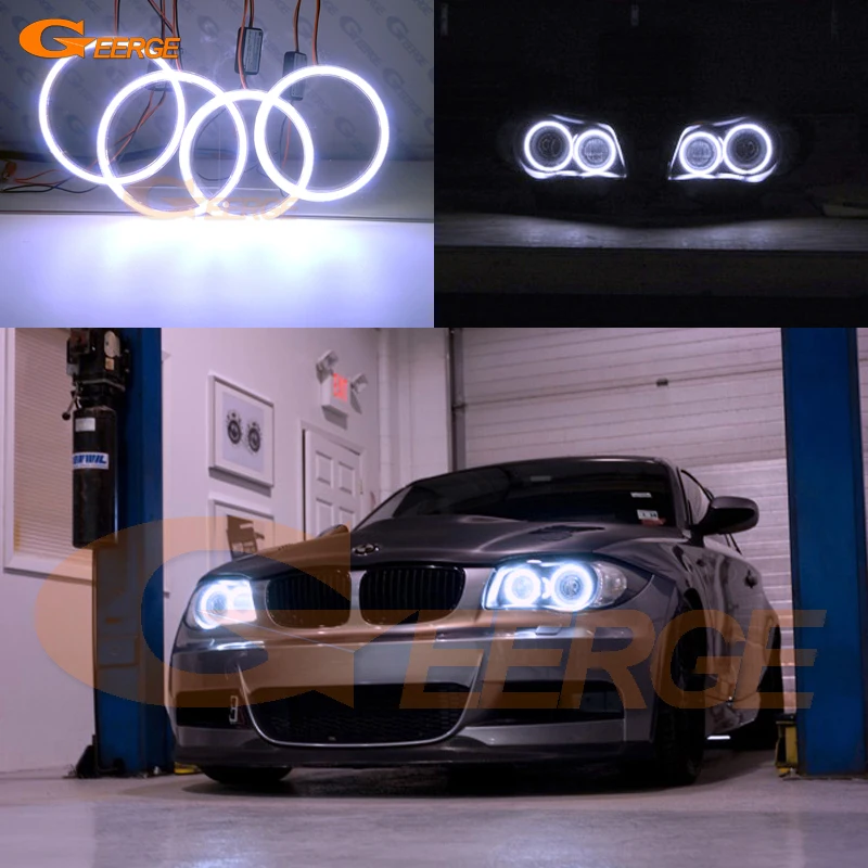 Для BMW 1 серии e81 E82 e88 серия Е87 2004-2012 Ксеноновые фары отлично ангел глаз Ультра яркое освещение cob светодиодные ангел глаза комплект Для BMW 1 серии e81 E82 e88 серия Е87 2004-2012 Ксеноновые фары отлично ангел глаз Ультра яркое освещение cob светодиодные ангел глаза комплект