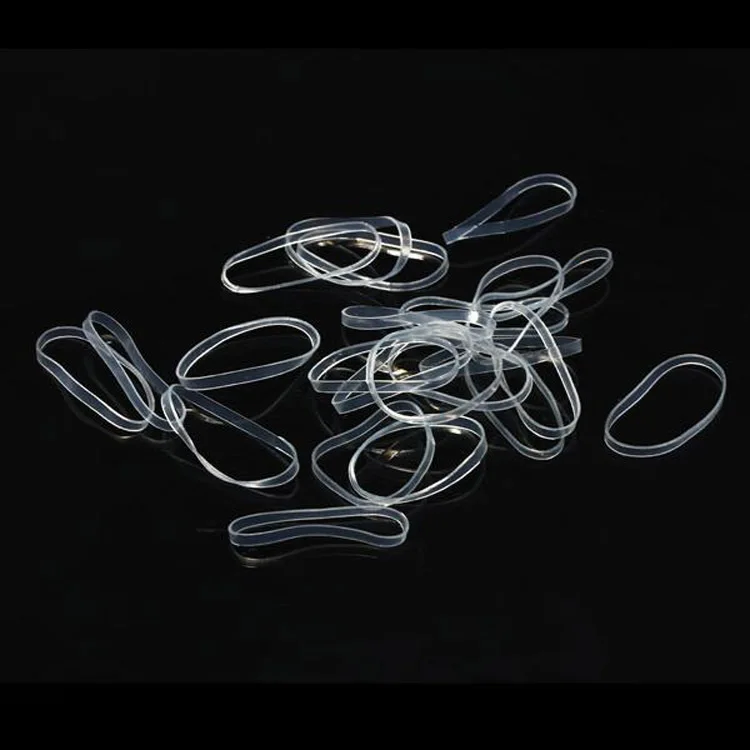 100pcs Hot Sale Transparent Rubber Band Women Girls Elastic Hair Band Fashion Hair Accessories