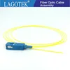 50/100/200PCS/lot  SC/UPC  fiber Pigtail Simplex 9/125 Single Mode Fiber Optic Pigtail  0.9mm LSZH Yellow ► Photo 3/5