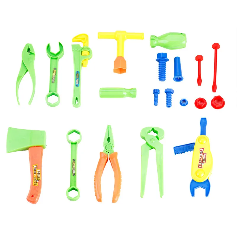 34Pcs/set Plastic Repair Tools Set Baby Kids Boys Toys Craftsman