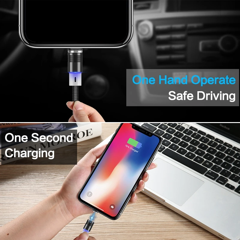 FLOVEME 3in1 Magnetische Kabel USB Typ C Kabel Für Nokia 7 8 Plus Micro USB Magnet Lade Kabel Für i