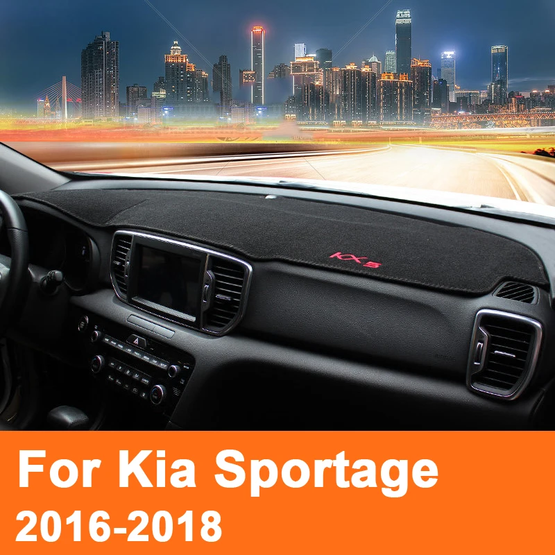 Для Kia Sportage QL LHD чехлы на приборную панель автомобиля Избегайте светильник накладка тент подушка коврик ковры отделка протектор Аксессуары