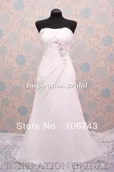 Бесплатная доставка элегантное платье 2016 свадебное платье новый дизайн шифон свадебные платья formales белые длинные платья вечерние платья