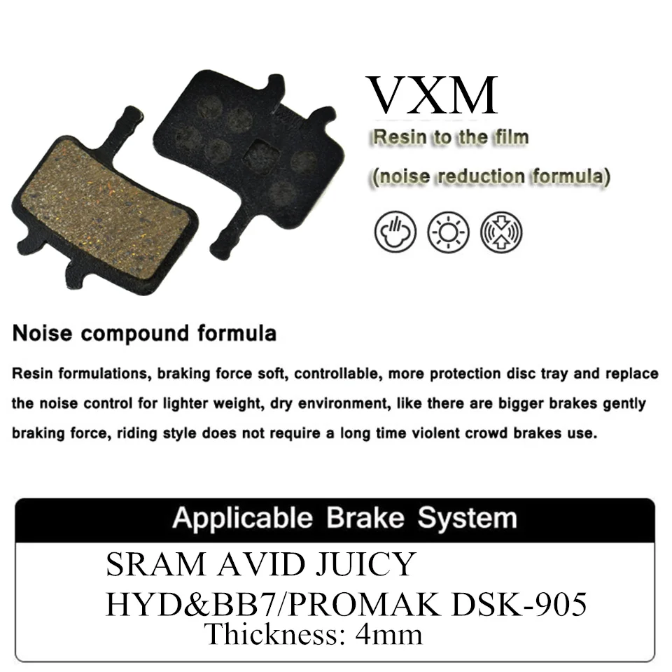 2 زوج دراجة vxm الراتنج قرص الفرامل mtb hyd و bb7 العصير (promaxd) SK-905 (aons) ANS-07 العصير 3 5 7 الفرامل دراجة أجزاء