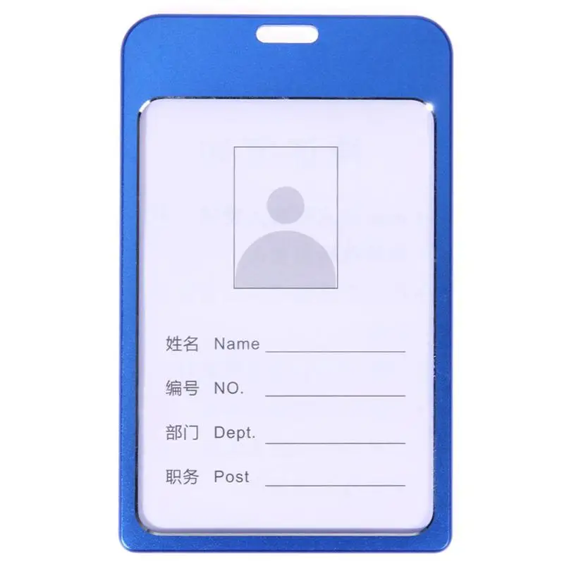 Алюминий сплав Имя тегов держателей карт персонал Бизнес работы карты ID держатель для бейджа офисные принадлежности интимные аксессуары