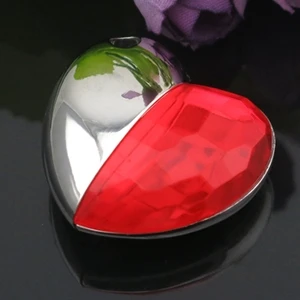 

Red Diamond Heart Waterproof Metal USB Flash Drives U Disk Storage Pen Drive USB 2.0 Memory Stick Disk Key Computer Gift Gifts