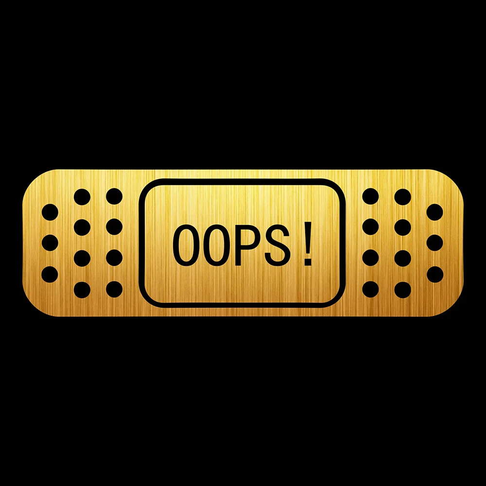 Rylybons 15*5 см Новый OOPS! Лента помощи JDM для автомобильного бампера наклейки и кузова