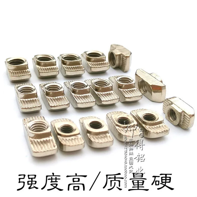 

20PCS Aluminum Extrusion Profile 2020 3030 4040 4545 M3 M4 M5 M6 M8 Carbon Steel T nut Hammer Head Fasteners Nut