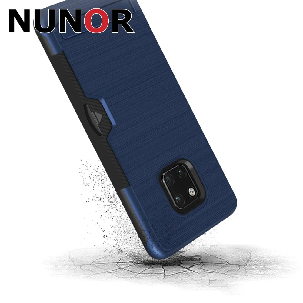 NUNOR для huawei mate 20 Pro Чехол кошелек чехол с отделением карт двойной слои Heavy Duty