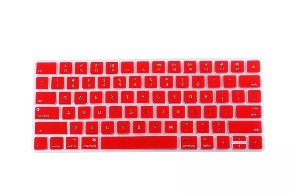 Силиконовый Настольный ПК Волшебная Клавиатура Обложка кожа для APPLE Magic Keyboard 2 Беспроводная перезаряжаемая Версия США( последняя модель - Цвет: Red