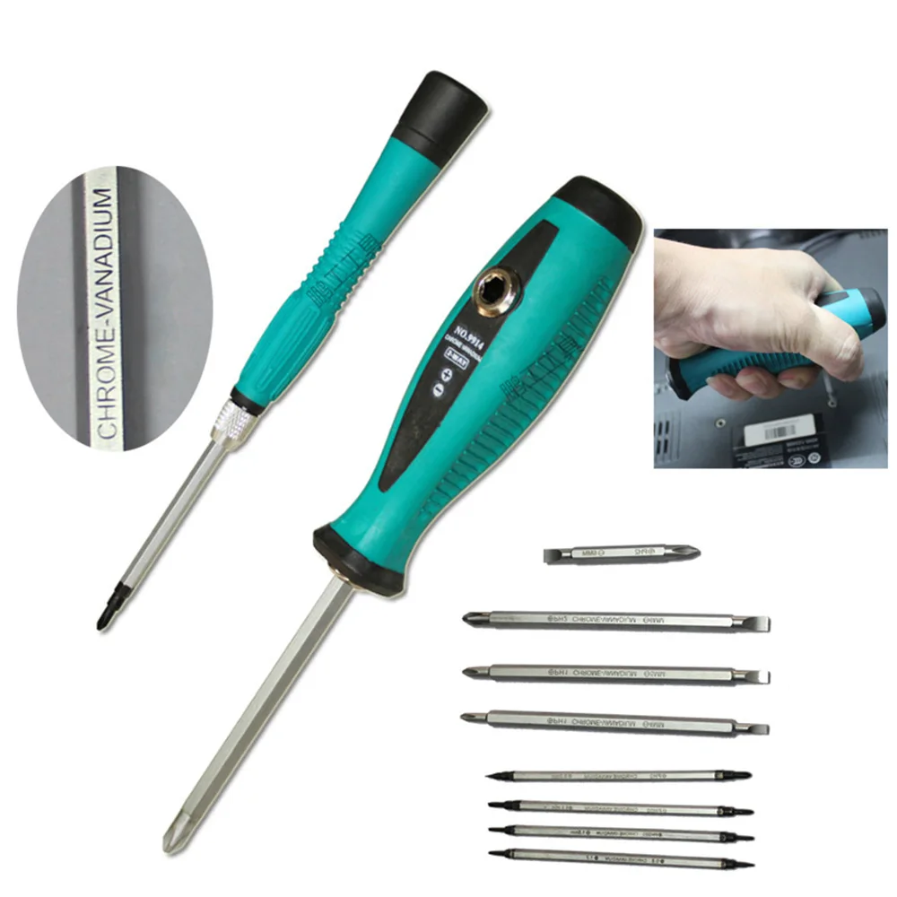 

10pc/Set Multitool Precision Non-slip Precision Torx Screw Screwdriver Repair Multi Hand Tool Set for phones W/Magnet