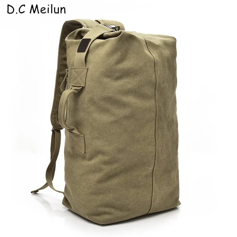 

2018 Large Capacity Rucksack Man Travel Bag Mountaineering Backpack Male Luggage Boys Canvas Bucket Shoulder Bags Men Backpacks