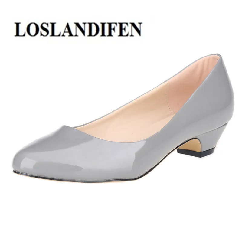 low heel leather pumps