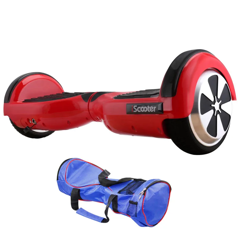 Ховерборд 6,5 дюймов Bluetooth динамик Электрический гироскутер за бортом гироскопа скутер Ховер доска два колеса Oxboard - Цвет: red no BT n bag