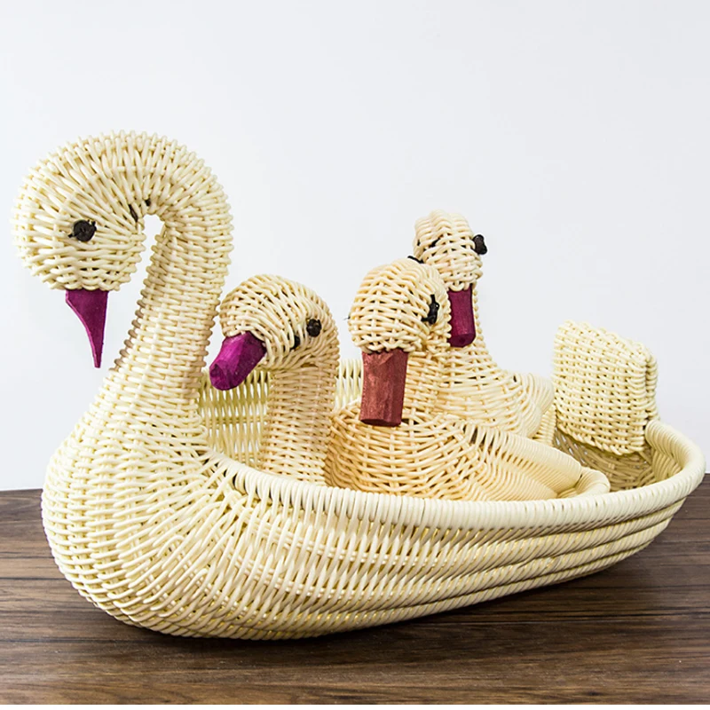 Baffetc أفكار جديدة أوزة الروطان سلة الحيوان النمذجة البيئة الروطان المنسوجة الفاكهة و الخضار الغذاء تخزين سلة Baffetc أفكار جديدة أوزة الروطان سلة الحيوان النمذجة البيئة الروطان المنسوجة الفاكهة و الخضار الغذاء تخزين سلة