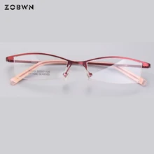 Классические очки в оправе-половинке супер свет для считывающий Оптический Рецепт feminino компьютерные очки для близоруких
