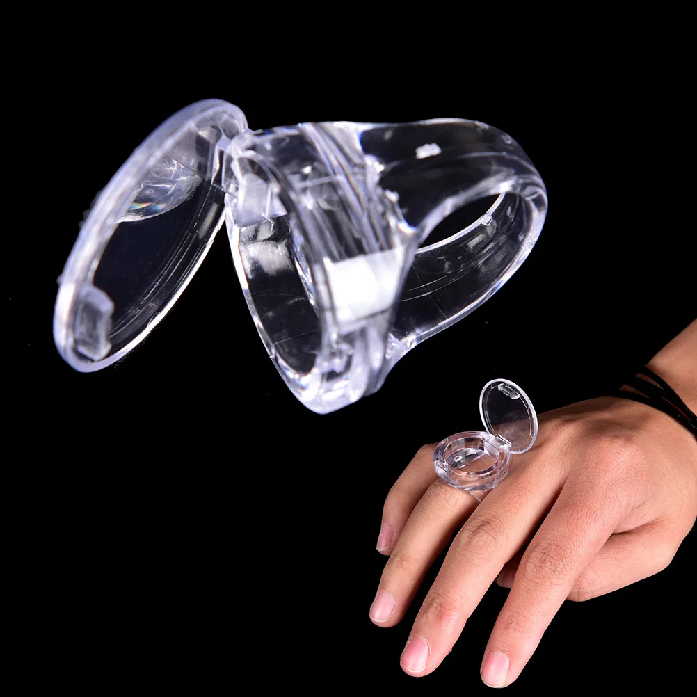 1PC New Tattoo Pigment Ink Ring Cups Eyelash Extend Glue Holder Container With Lid Cover Cap Permanent Makeup Microblading Tool | Красота и