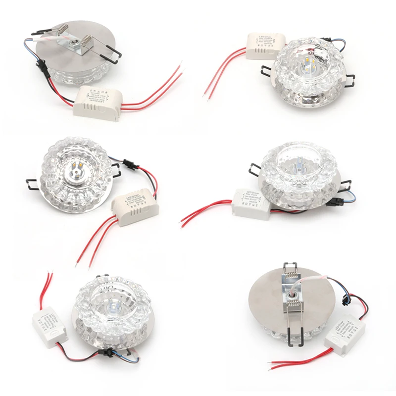 

1x 3W/5W Crystal LED Ceiling Light Fixture Pendant Lamp Lighting Chandelier #A