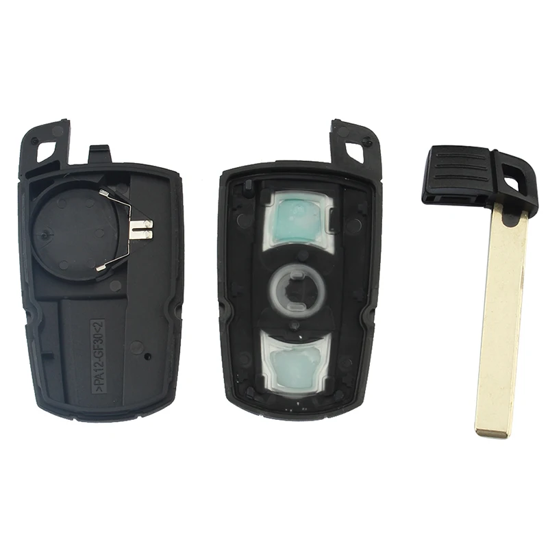Mayitr 3 Buttons Remote Key Case Shell Key Blank for BMW 1 3 5 6 7 Series E90 E91 E93 Replacement Remote Key Shell Case