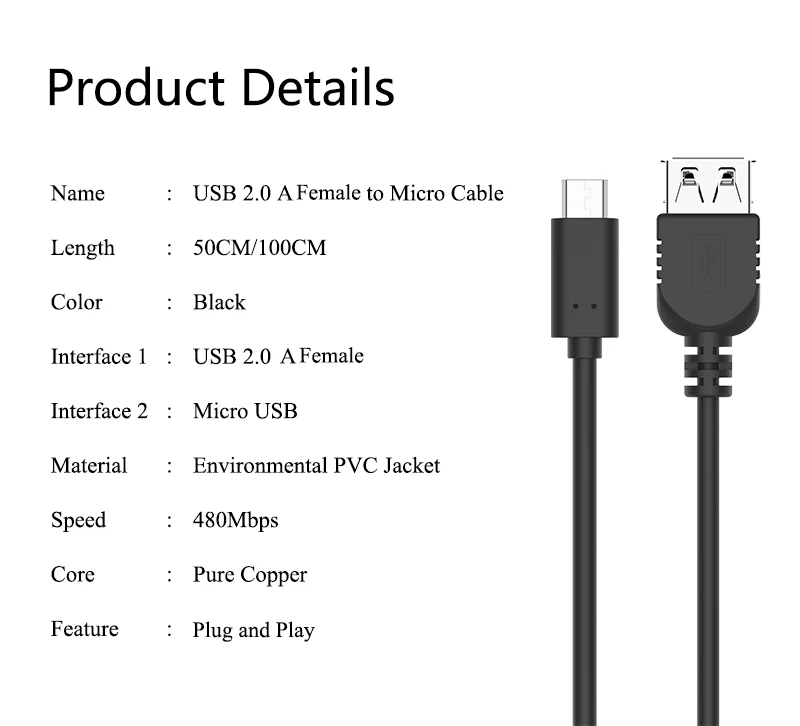 OTG Micro USB Cable 7