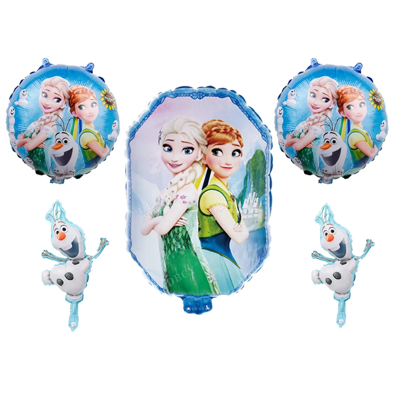 5 шт. Disney elsa frozen принцесса шары для дня рождения детский душ девушки из фольги