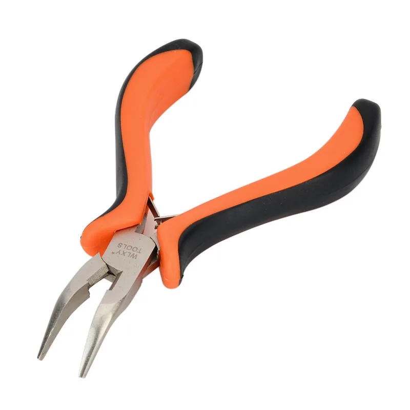 4.5" Bent Needle Nose Pliers Stainless Steel Plier Electrical Hand Tool