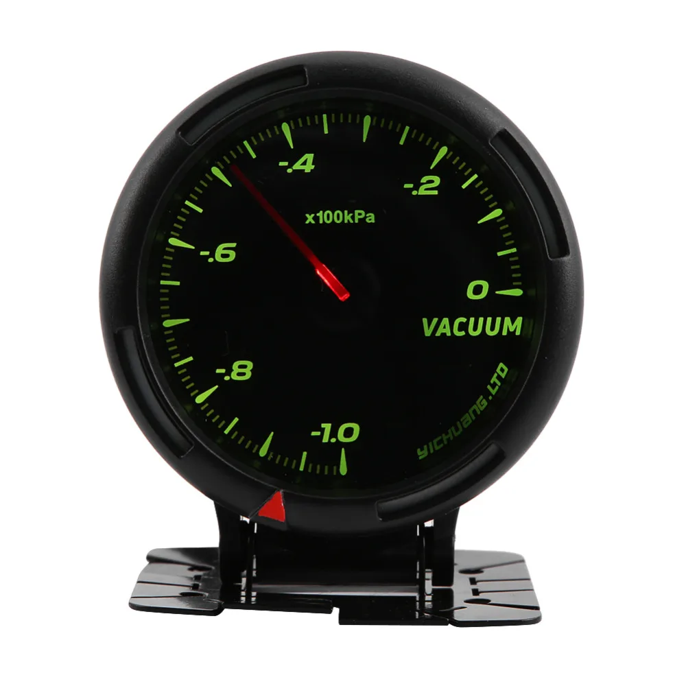 

12V 64 Color LED Backlight Vacuum Meter Gauge 100KPa with Sensor for Auto Racer Car Boost/Vacuum/Water Car Accessories NEW