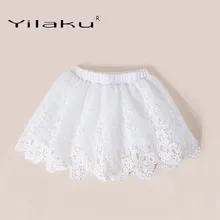 Yilaku/юбки для девочек модная кружевная юбка для девочек, юбка-пачка летняя детская одежда плиссированные юбки для маленьких девочек CI057