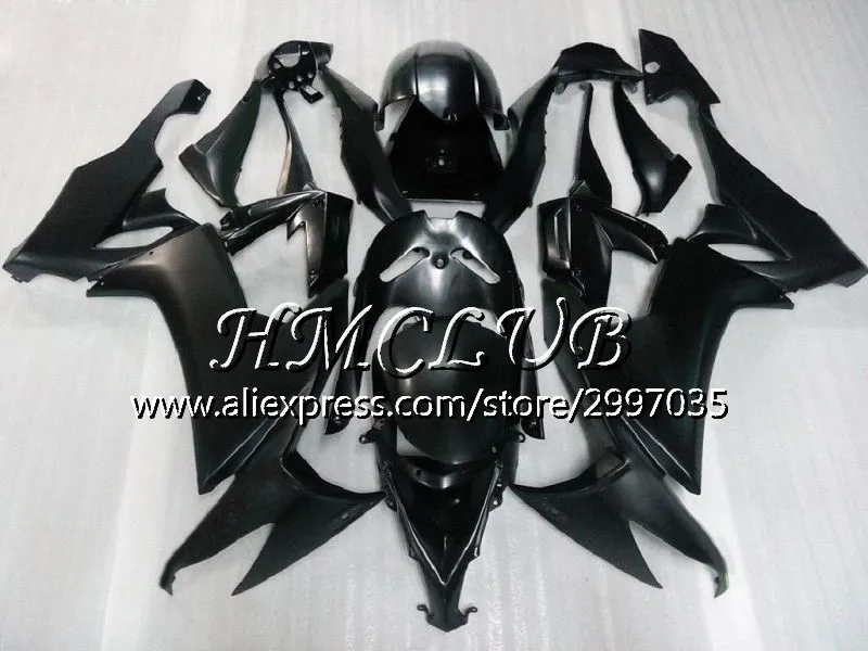 Кузов для KAWASAKI NINJA светло-зеленый ZX10R ZX1000C 2008 2009 2010 63HC. 16 ZX 10R ZX 10 R ZX1000 ZX-10R 08 09 10 обтекатель комплект - Цвет: No. 12 Matte black