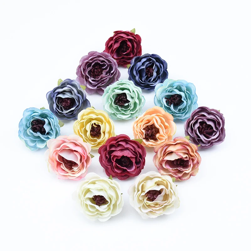 5pcs Autumn decoration diy christmas Garlands silk rose fake plants home wedding bridal accessories clearance artificial flowers