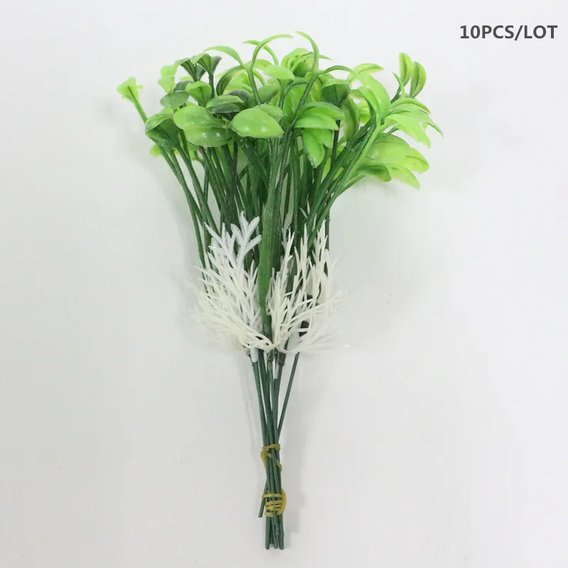 Flone Mini Artificial Plastic Plant Simulation Little Sapling Fake Plant Flower Home Party Office Garden Decor Plant (13)