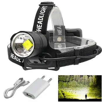 

8000lm 2019 New fishing powerful Led headlamp XHP70.2 usb Headlight xhp70 zoom head lamp flashlight torch Lantern light 18650