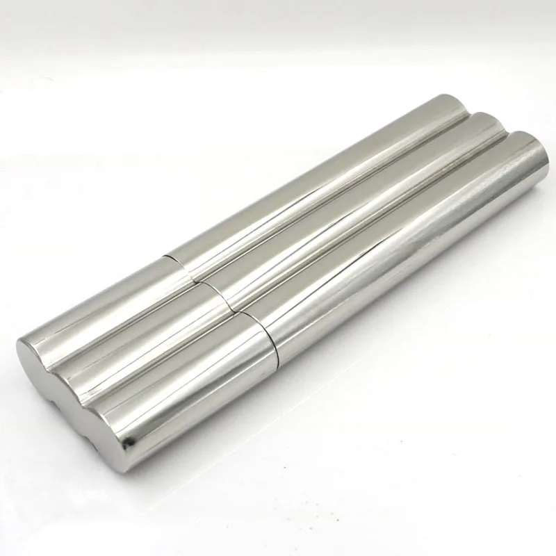 Mini Fiaschetta Lucidato A Specchio Con Due Tubo di Sigaro 2 Oz In Acciaio Inox Whiskey Pocket Flask Sigaro Tubo Contenitore di Regalo