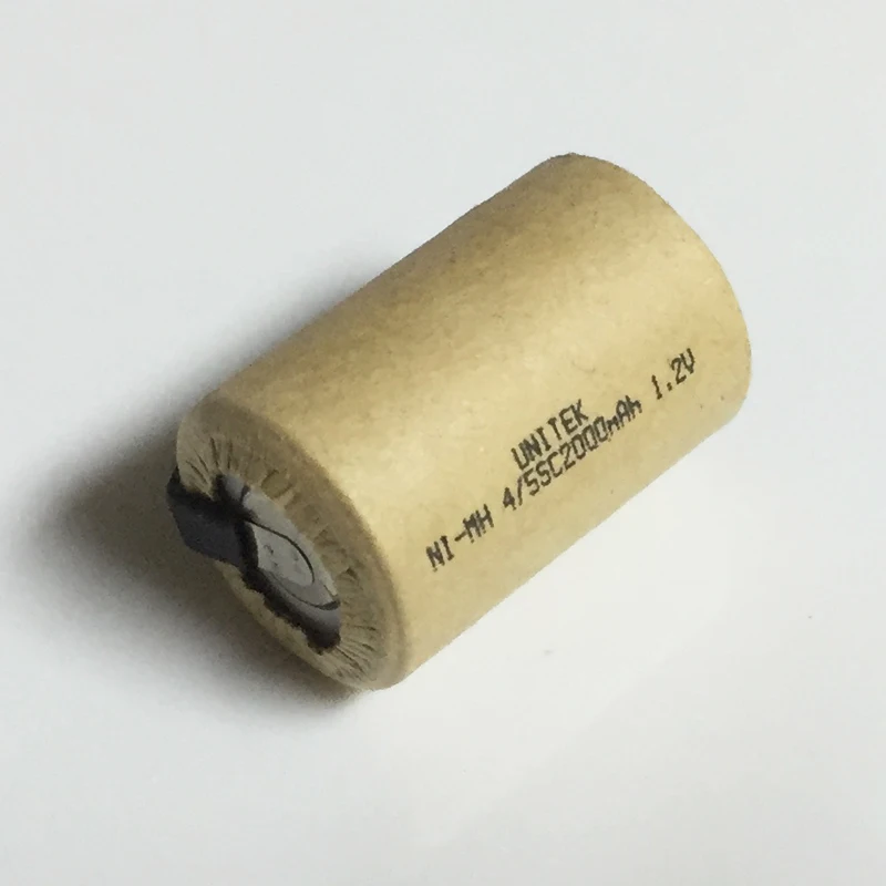 10 12 16 шт Sub C 4/5SC 1 2 V перезаряжаемая батарея 2000mah 4/5 SC Ni MH nimh никель металлогидридный