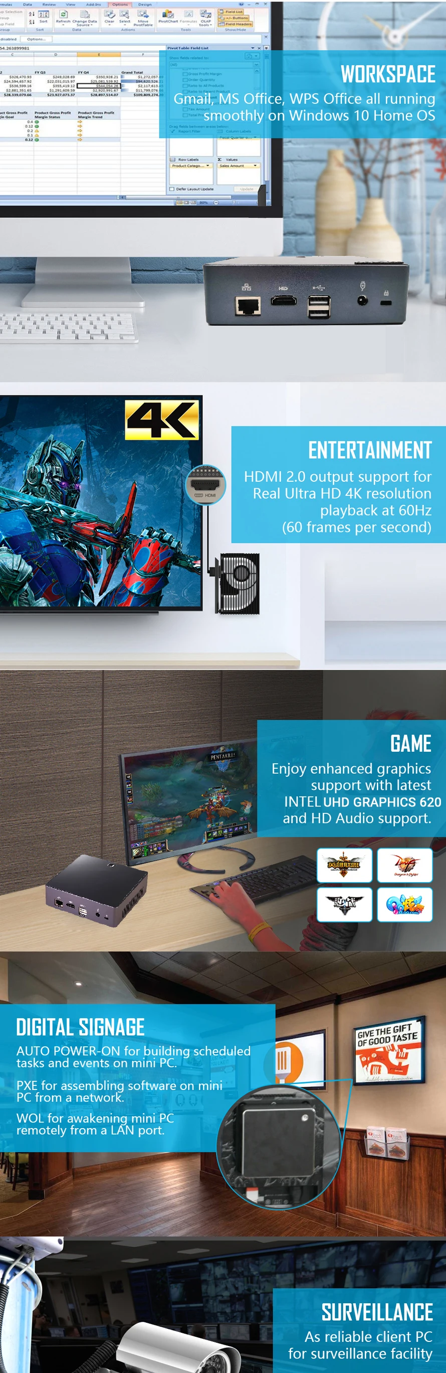 mini pc windows 10 i7 8550u i5 8250U 05