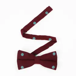 Регулируемый Для мужчин хлопка Bow Tie человек Луки Галстуки точки смокинг вечерние свадебные бабочка день рождения галстук