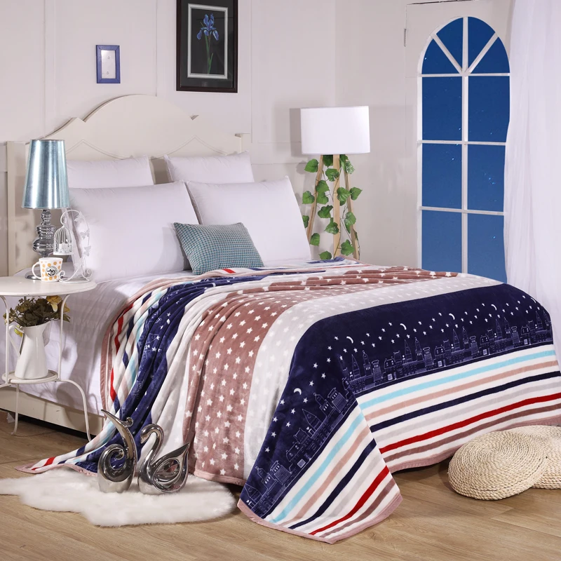 

Fashion Color Stitching Pattern Bedding Bed Blanket Cover For Sofa/ Travel/ Car Plaids 180x200cm 200X230cm Size Bedspread Soft