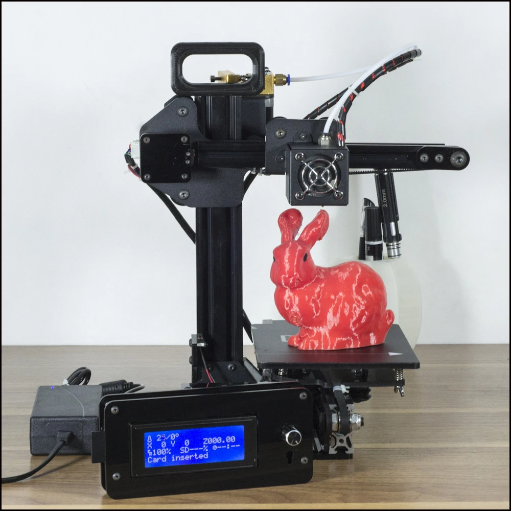 DMS DP2 Portable lightweight 3D printer kit with high quality remote feeding metal extruder stable printing