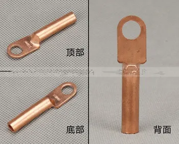 

Cable Lug Terminals DT-16 for 16mm2 Cable Connection Bolt Hole Dimension 8.5mm made by Full Copper 20pcs/Pack
