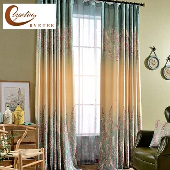 

Pastrol Window Curtains Living Room Luxury Curtain Bedroom Drapes Kitchen Door Curtain Fabrics Cortina Blackout Curtain