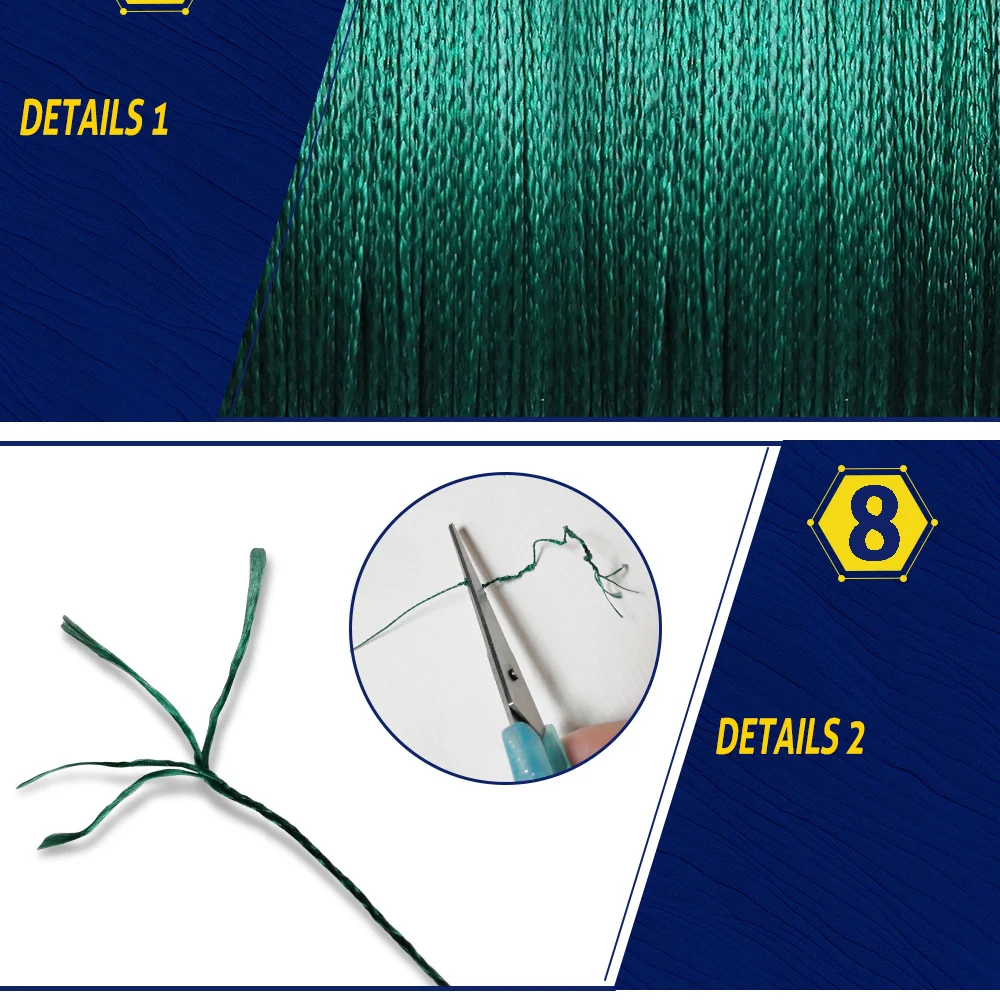 Linha de Pesca Fios de Linha de Pesca Redmeet 500 m Super pe Linha Amarela e cinza e verde e azul e multicolor Trançada Multifilamento 4 Fios de 13 Cheap Linhas de pesca