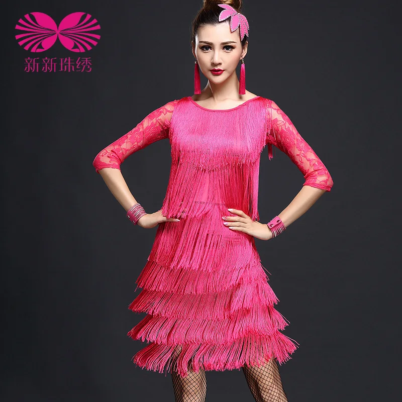 2017 Spandex Latin Dress Latin Dance Dress New Limited Women Costumes