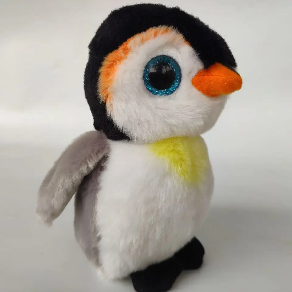 

Pongo penguin with tag and label TY 1PC 15CM 6" BIG EYE Plush Toys Stuffed animals KIDS TOYS VALENTINE GIFT