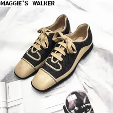 Maggie's Walker Women Fashion Spring Canvas Casual Shoes Vintage Platform Low-top Lacing Shoes White /Black Size 35~39 Maggie's Walker Women Fashion Spring Canvas Casual Shoes Vintage Platform Low-top Lacing Shoes White /Black Size 35~39