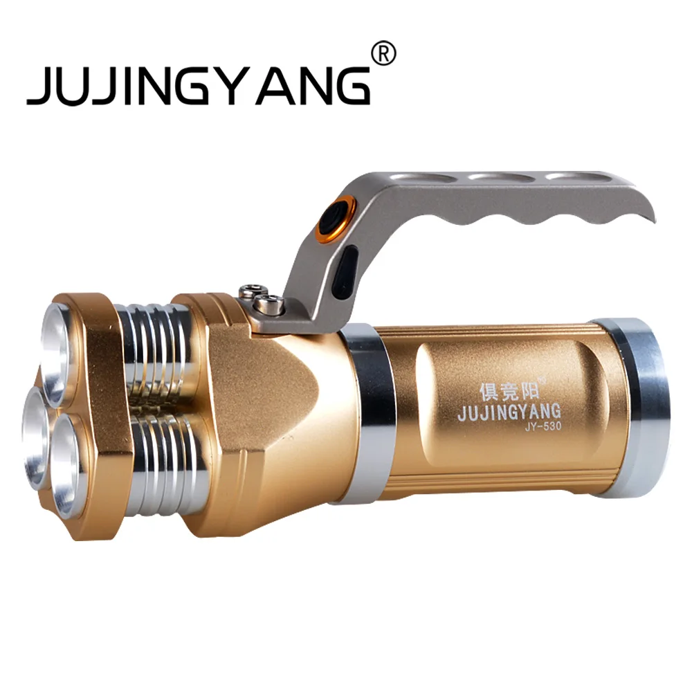 

JUJINGYANG 5 mode handheld flashlight T6 30W strong light torch multifunctional long shot flashlight