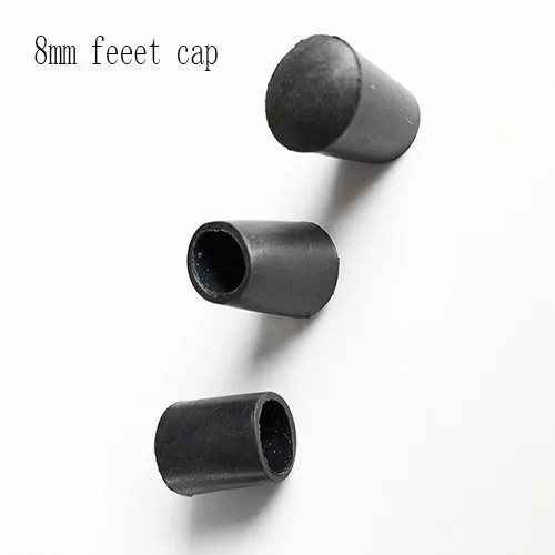 Round 8mm plastic feet cover pad tube end tip protector steel rod cover