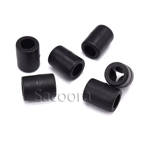 100pcs 1/8"(4mm) Mini Cylinder Sliding Rope Clamp Cord End For