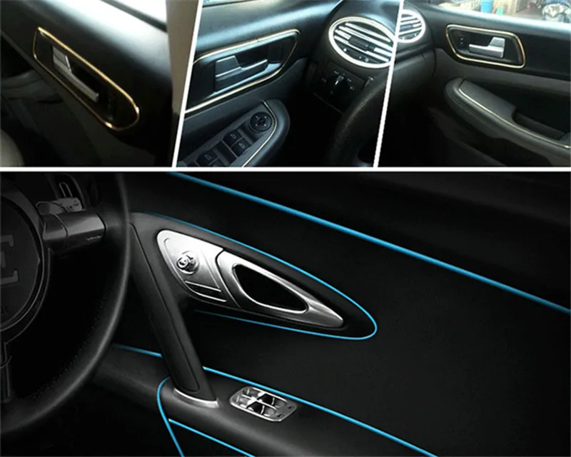 

4 Colors car styling Decorative Insert Type Plating Decoration Strip Sticker for Honda fit accord civic 2006-2012 accessories