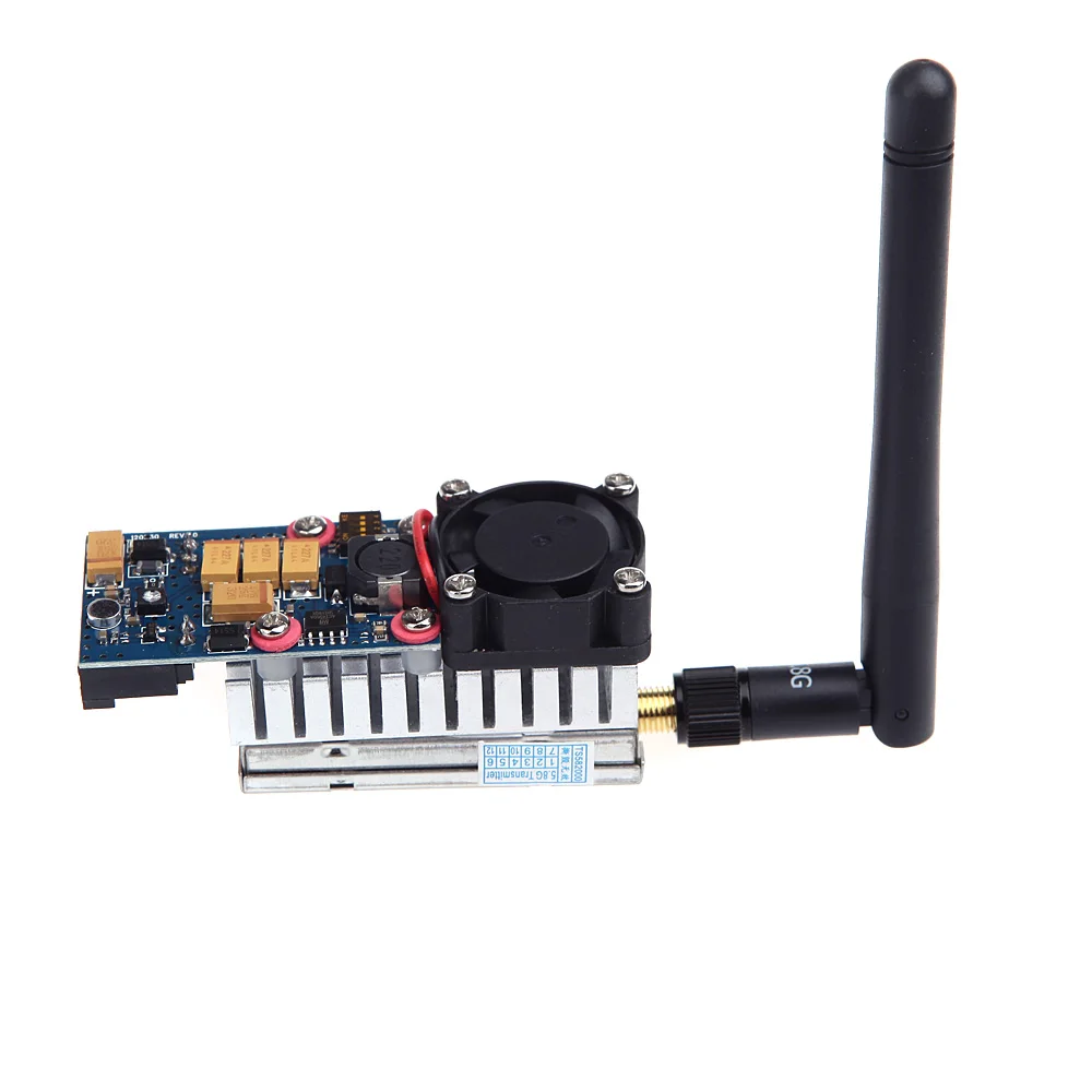 Беспроводной FPV передатчик TS582000 5 8G 2000MW 8CH видео AV аудио Отправитель|audio sender|wireless