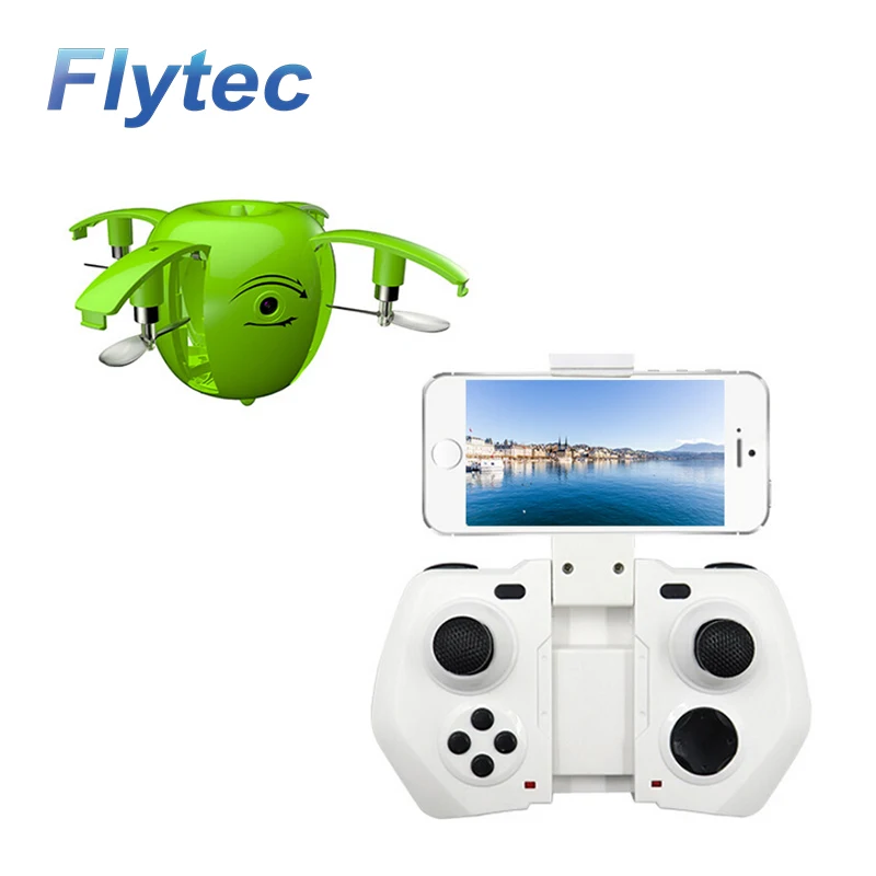 

Flytec RC130WH 2.4G 4CH Mini Foldable Drone with HD Camera Wifi Transmission Apple Shaped RC Quadcopter VS JJRC H36